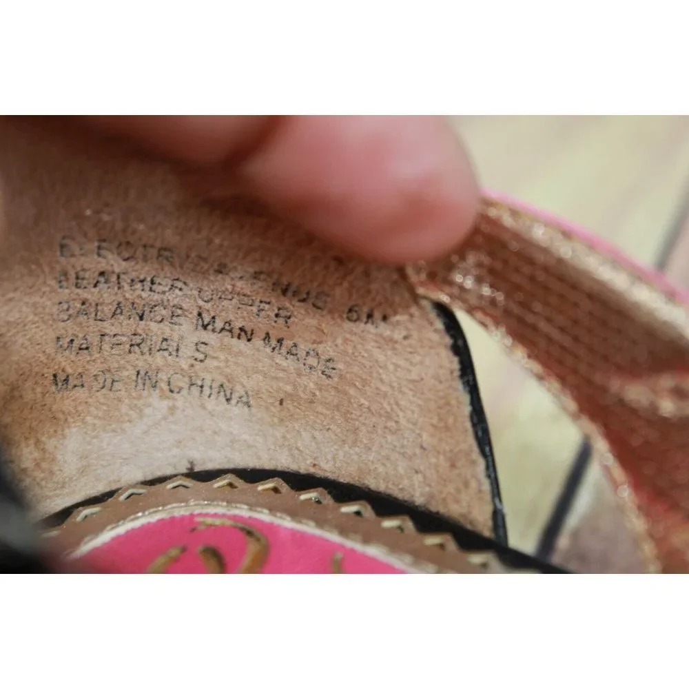 Poetic Licence Multicolor Leather Open Toe Heel Sandals Shoes Size 6 M - Picture 9 of 9